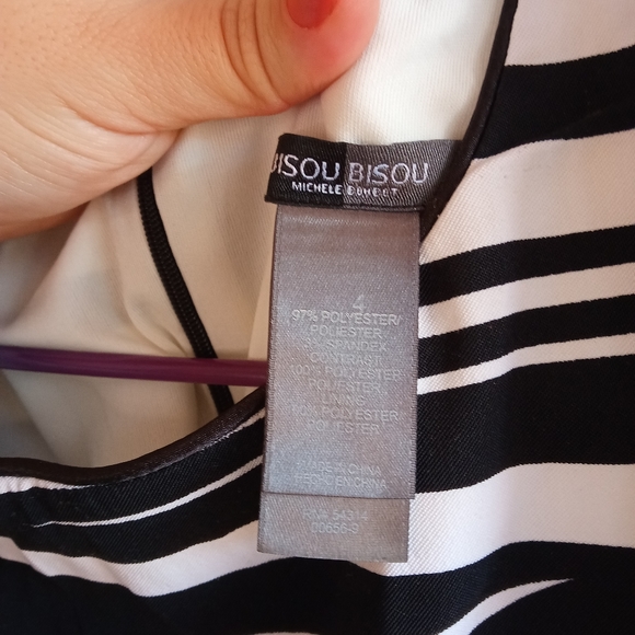 Bisou Bisou Paris Black and White Dress - Picture 7 of 15